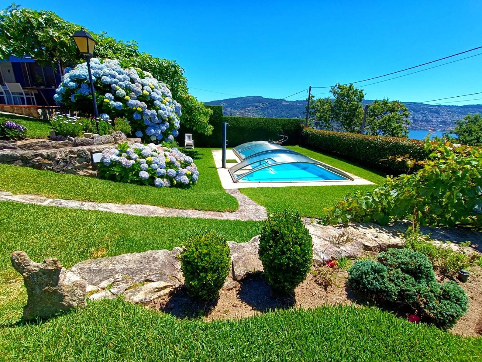 Remanso Azul Villa Moaña Exteriör bild